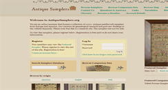 Desktop Screenshot of antiquesamplers.org