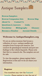 Mobile Screenshot of antiquesamplers.org